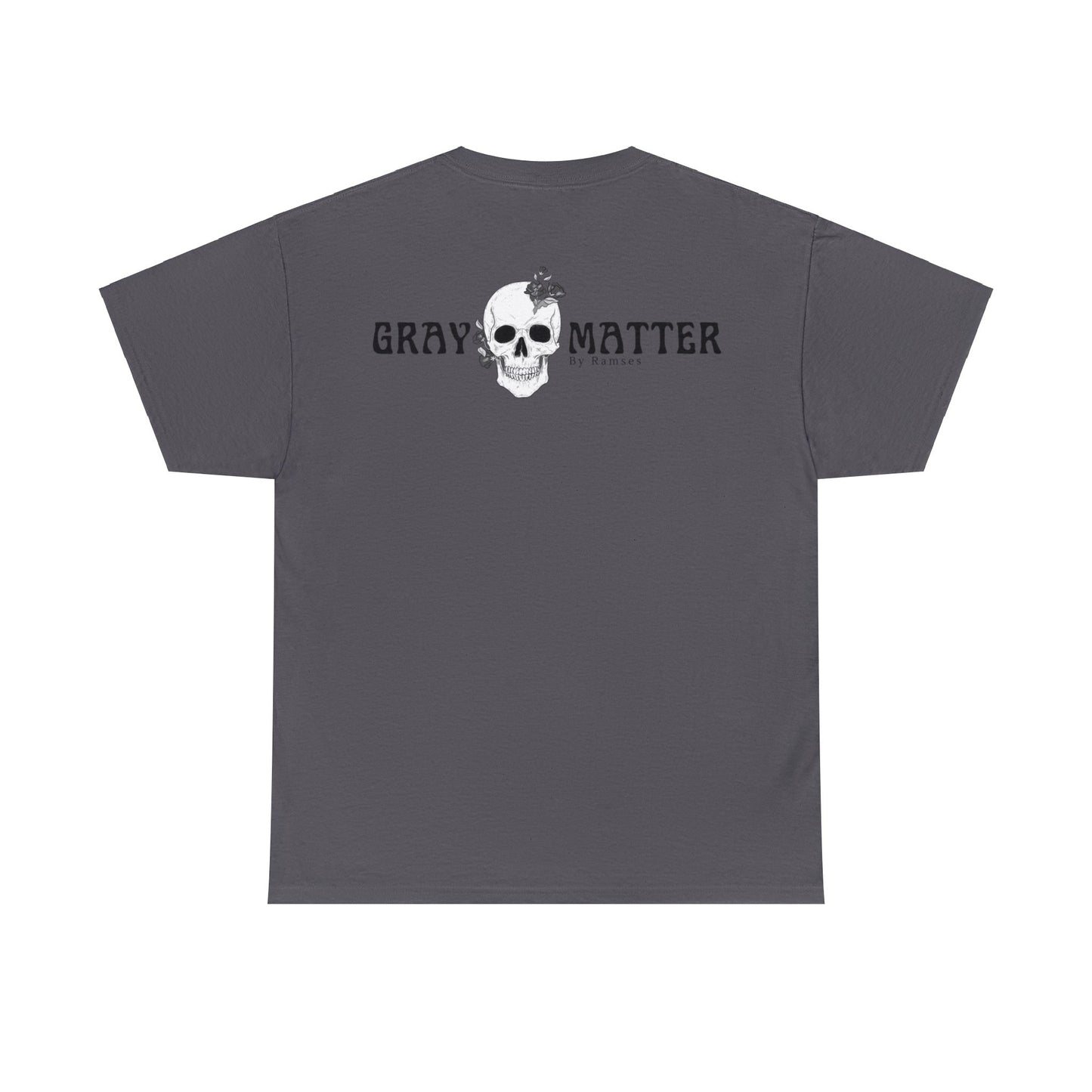 Gray Matter T-shirt Front and Back Graphic/Black Label