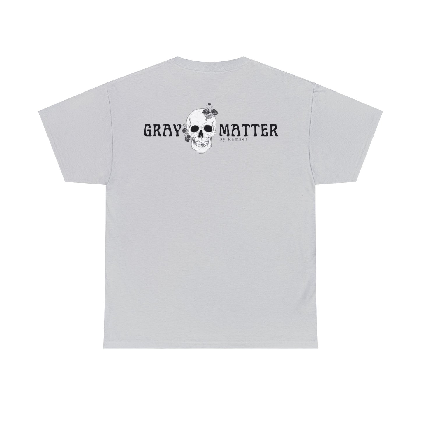 Gray Matter T-shirt Front and Back Graphic/Black Label