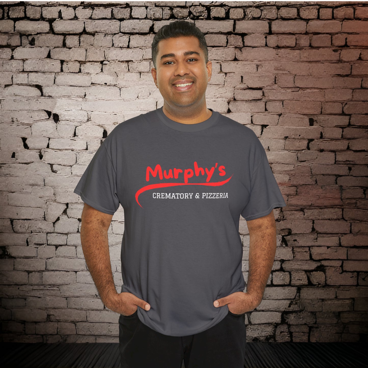 Murphy's Crematory & Pizzeria T-Shirt Front & Rear Graphic