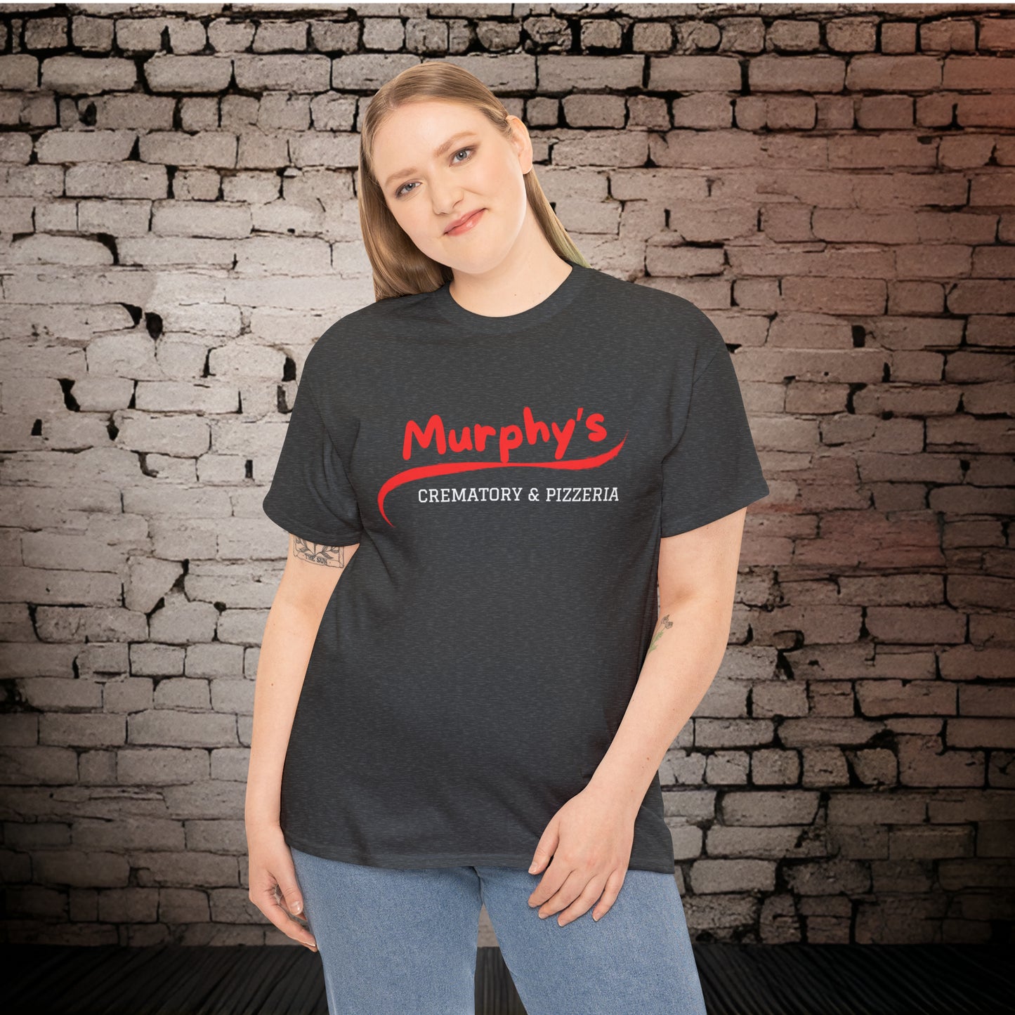 Murphy's Crematory & Pizzeria T-Shirt Front & Rear Graphic