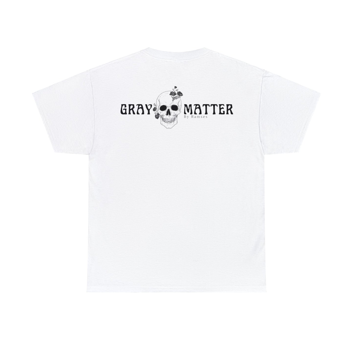 Gray Matter T-shirt Front and Back Graphic/Black Label